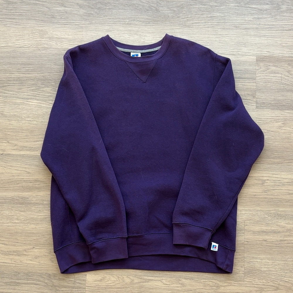 Men's Russel Athletics Purple Sweater